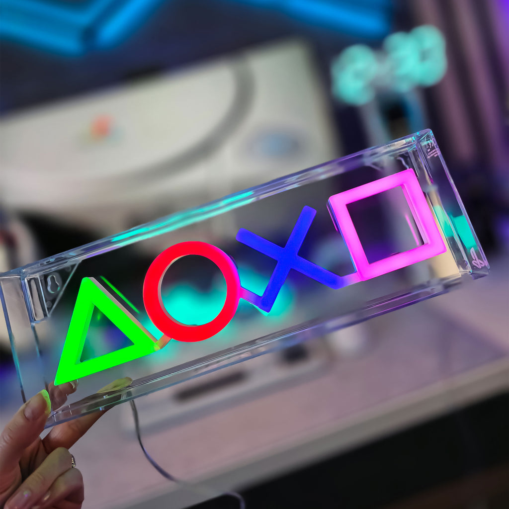 Produktbild PlayStation - Neon Symbol Tischlampe