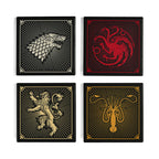 Produktbild Game of Thrones - Wappen Untersetzer 4er Set