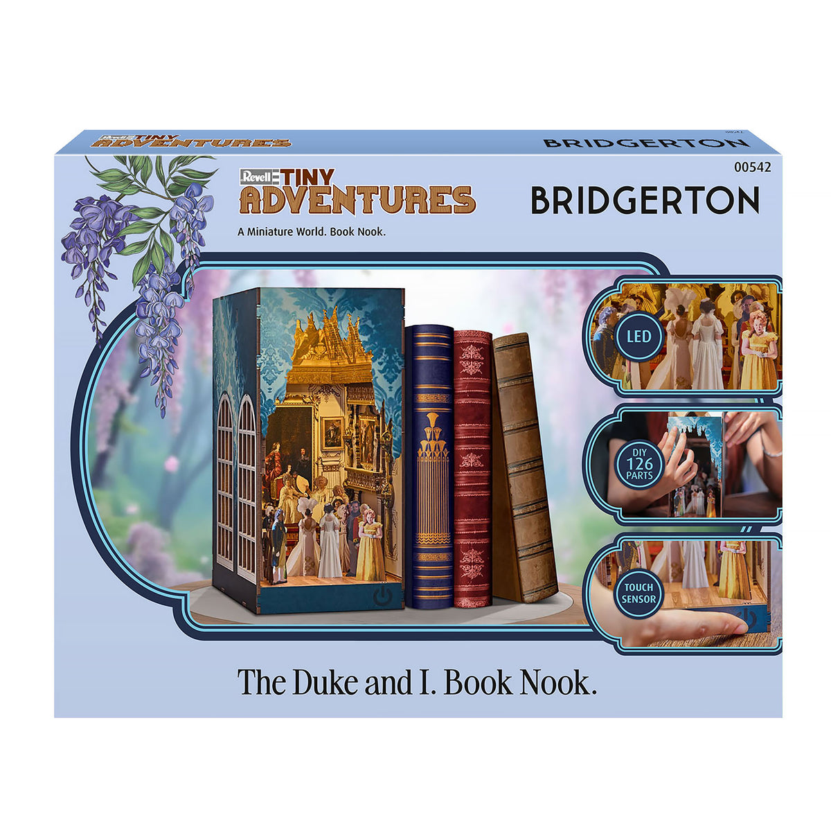 Produktbild Bridgerton - The Duke and I Book Nook Modell Bausatz Holz
