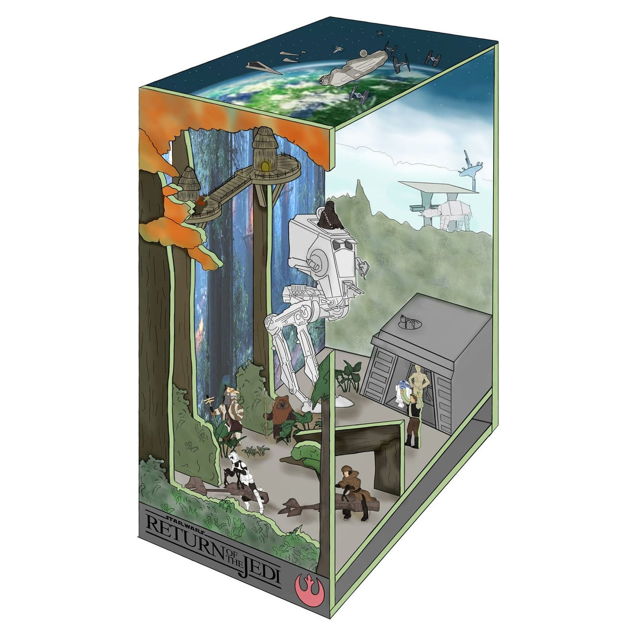 Product image Star Wars - Battle of Endor Nook Model Wood Kit
