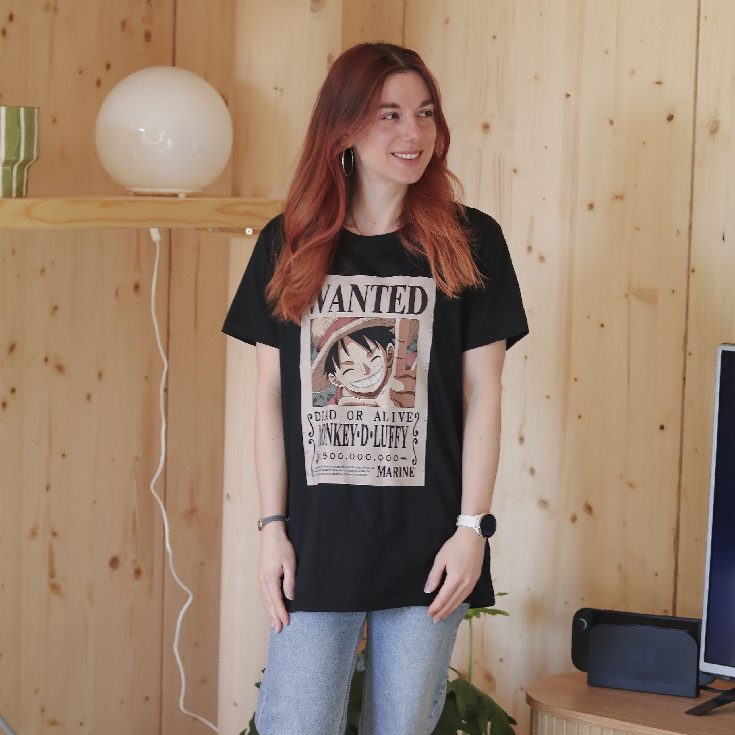 Produktbild One Piece - Luffy Wanted T-Shirt schwarz