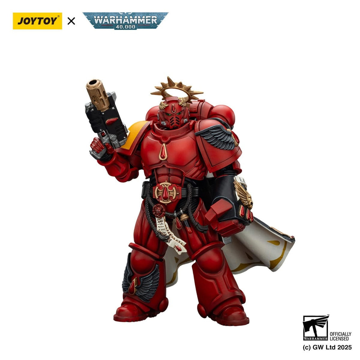 Produktbild Warhammer 40k: Combat Patrol Blood Angels - Captain with Inferno Pistol & Power Fist Actionfigur 20cm