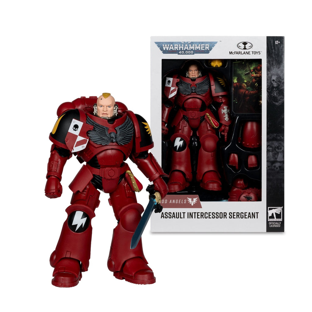 Produktbild Warhammer 40k - Assault Intercessor Sergeant (Blood Angel) Actionfigur 18cm