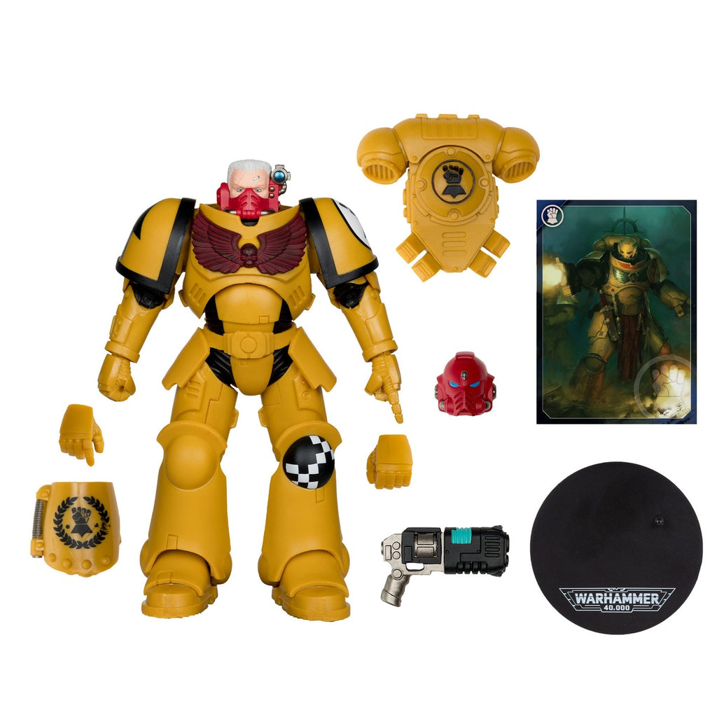 Produktbild Warhammer 40k - Intercessor Sergeant (Imperial Fist) (Gold Label) Actionfigur 18cm