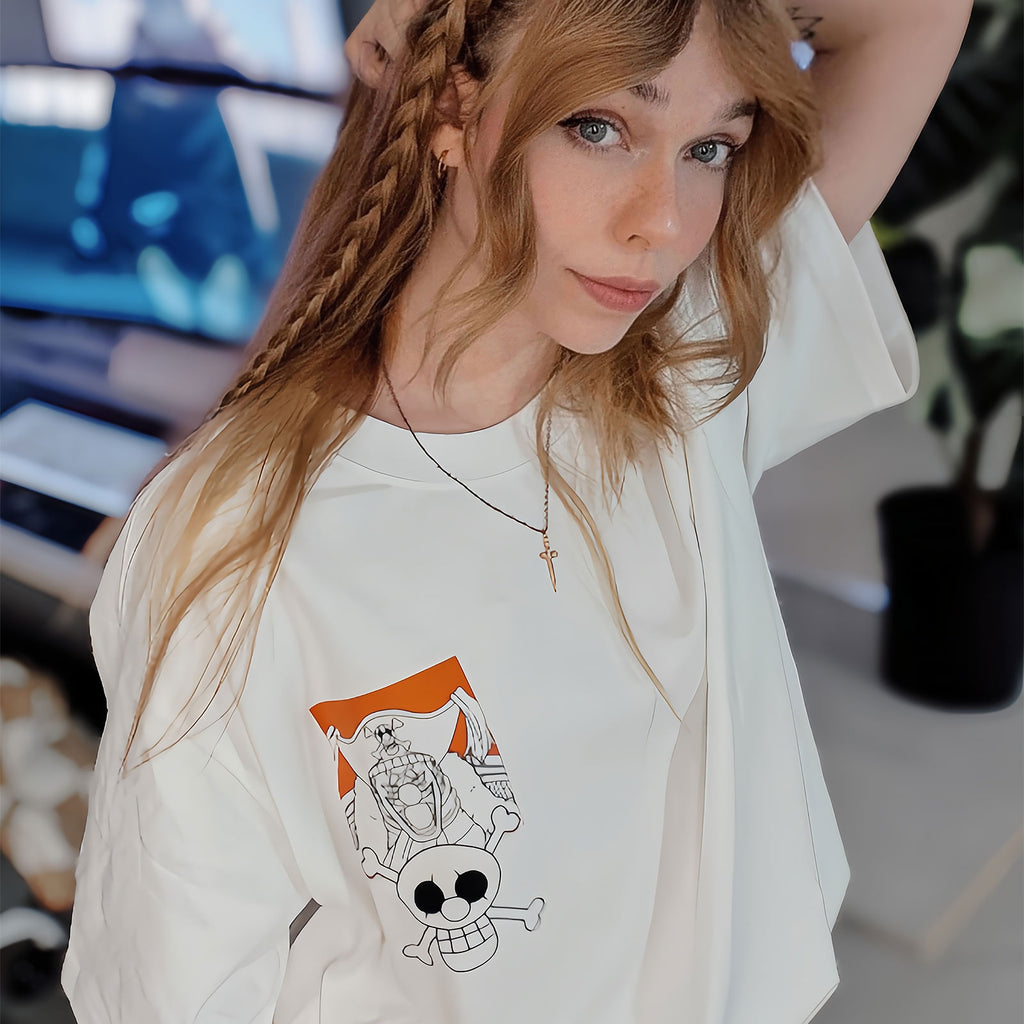 Produktbild One Piece - Buggy Oversize T-Shirt weiß