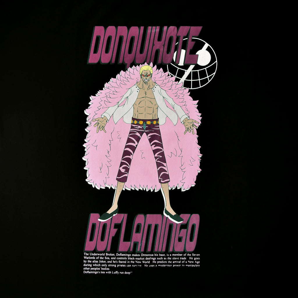 Produktbild One Piece - Don Quixote Doflamingo Oversize T-Shirt schwarz