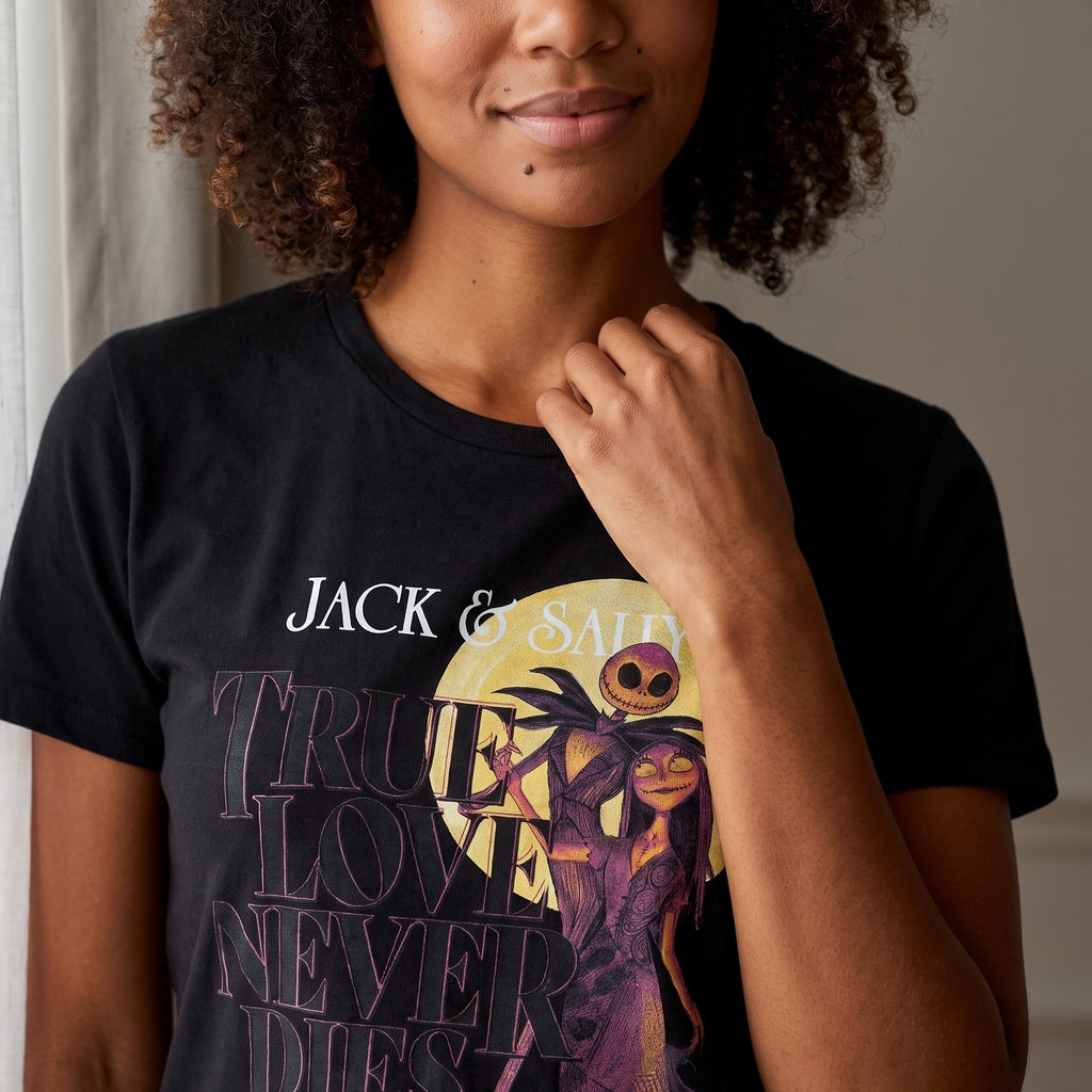 Produktbild Nightmare Before Christmas - True Love Never Dies T-Shirt schwarz
