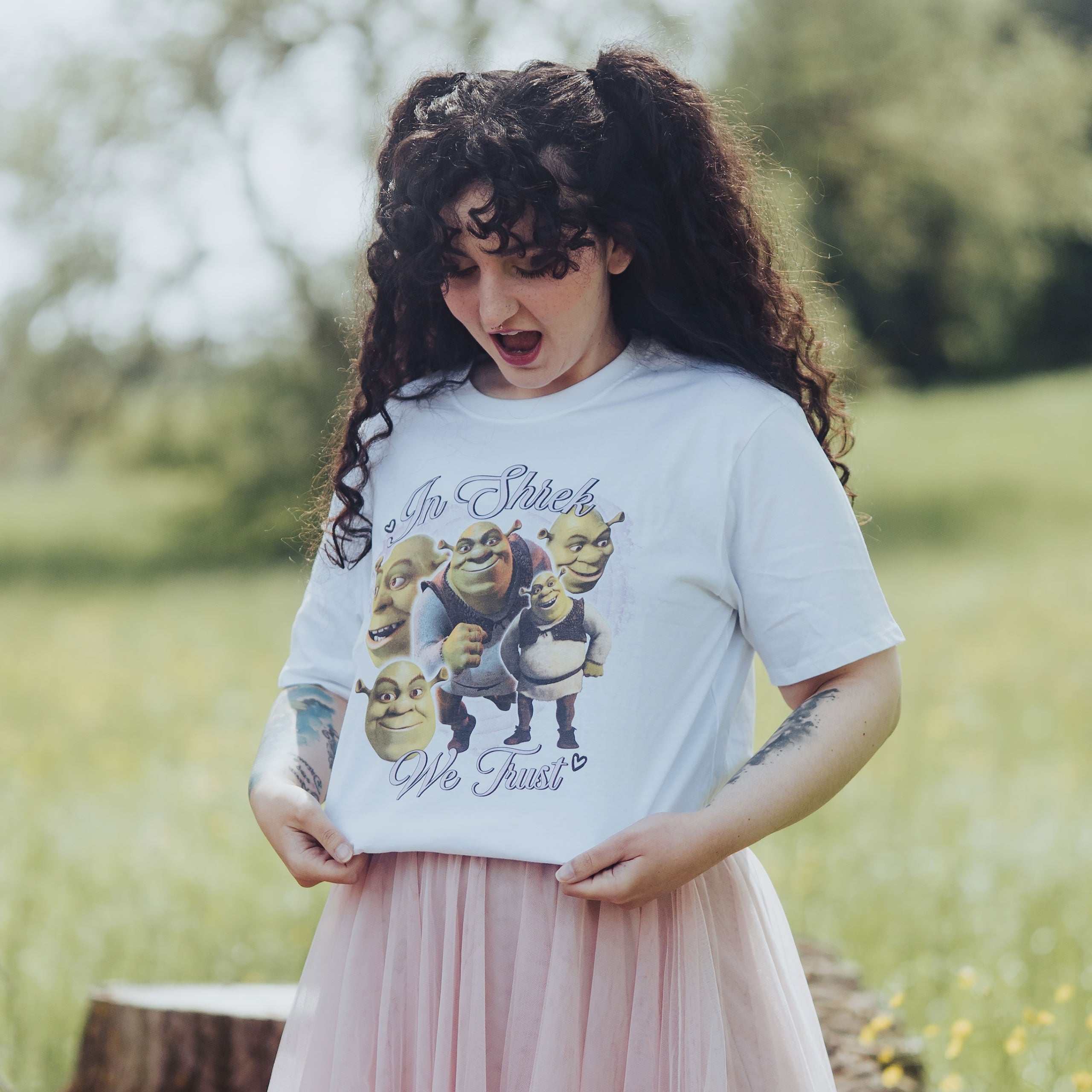 Produktbild Shrek - In Shrek We Trust T-Shirt weiß