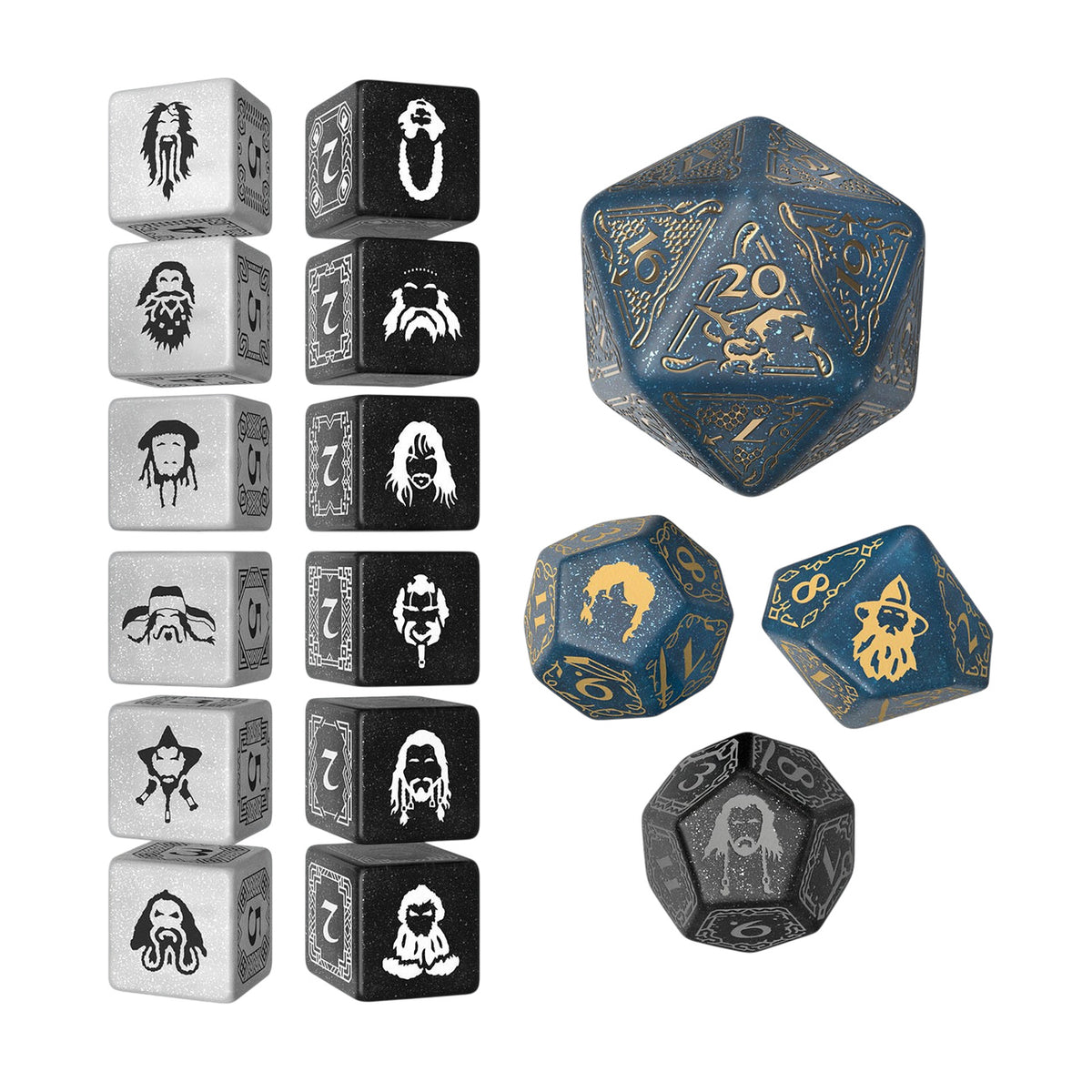 Produktbild Der Hobbit - Aether Vale TCG Würfel Set 16tlg