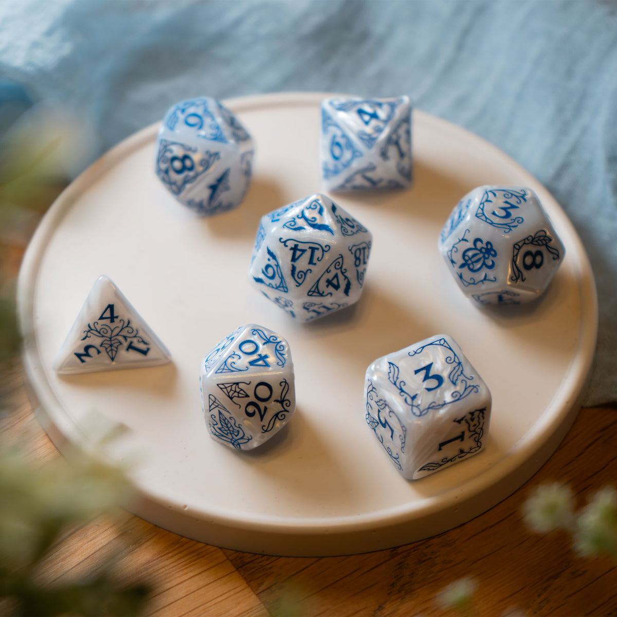 Produktbild Der Herr der Ringe - Rivendell RPG Würfel Set 7tlg