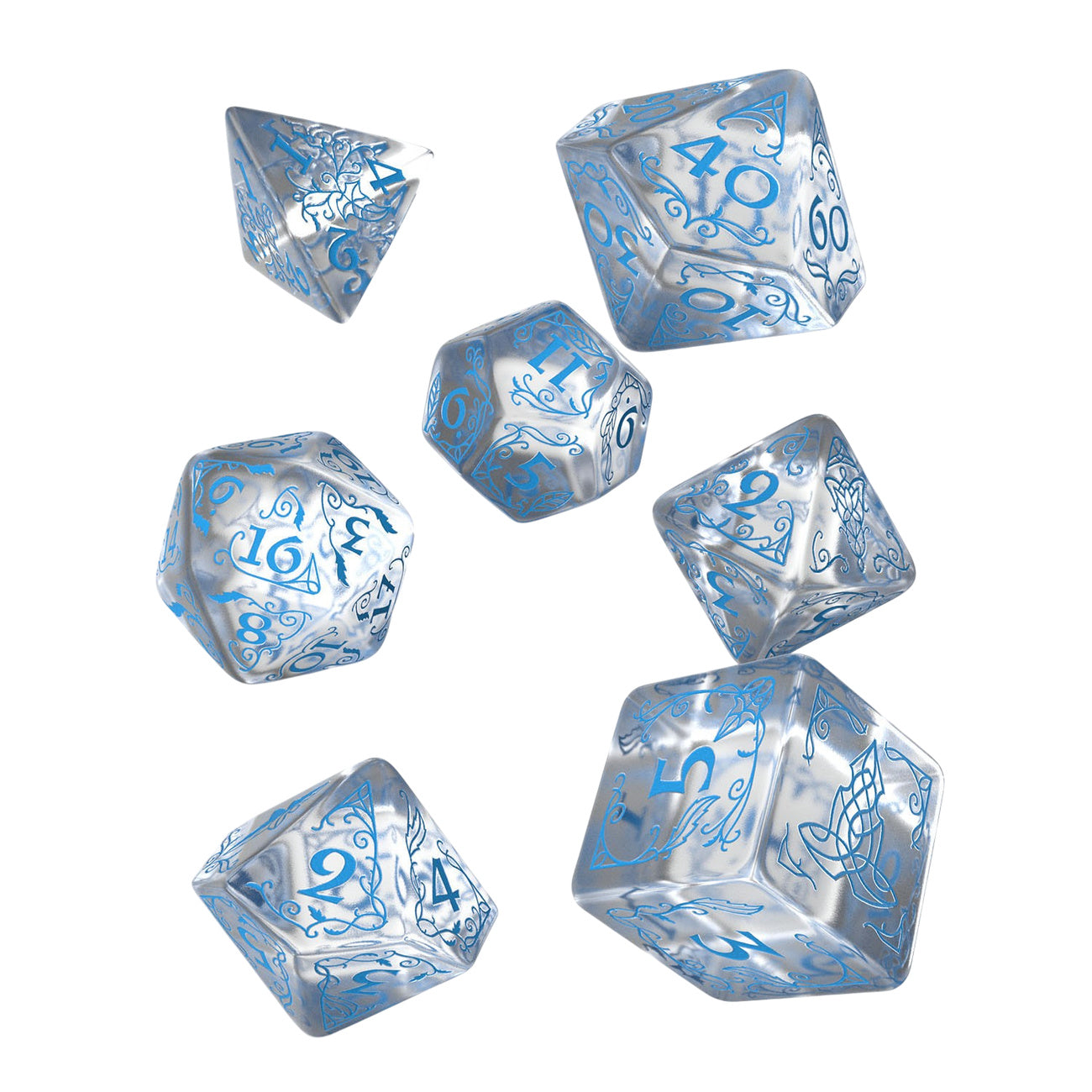 Produktbild Der Herr der Ringe - Rivendell Water RPG Würfel Set 7tlg