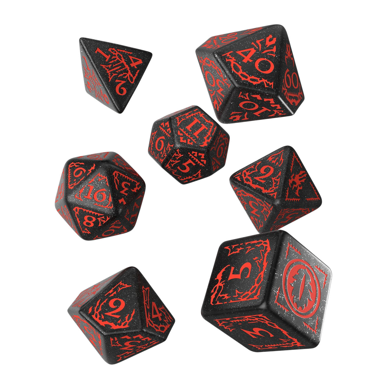 Produktbild Der Herr der Ringe - Mordor RPG Würfel Set 7tlg