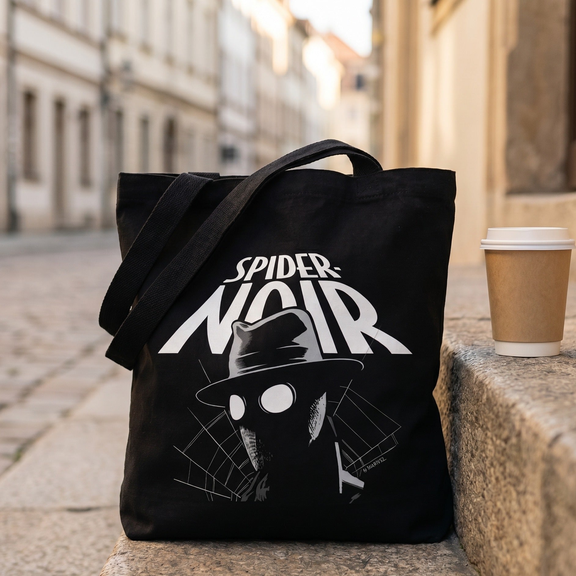 Produktbild Spider-Man - Spider-Noir Jutebeutel schwarz
