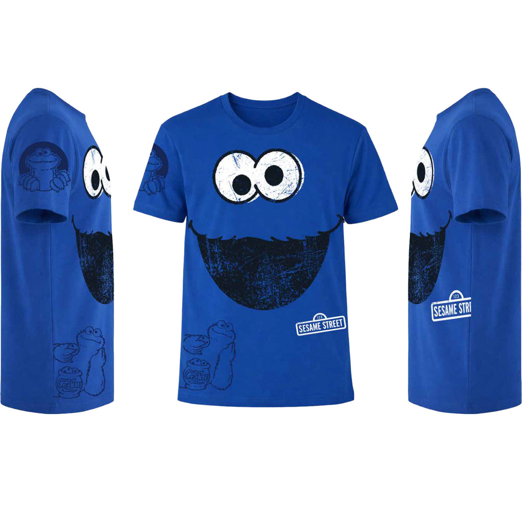 Produktbild Sesamstraße - Cookie Monster T-Shirt blau
