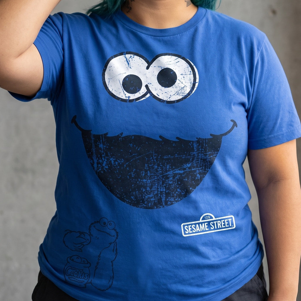 Produktbild Sesamstraße - Cookie Monster T-Shirt blau