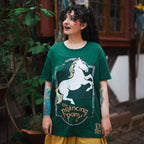 Produktbild Der Herr der Ringe - Zum Tänzelnden Pony Logo T-Shirt grün