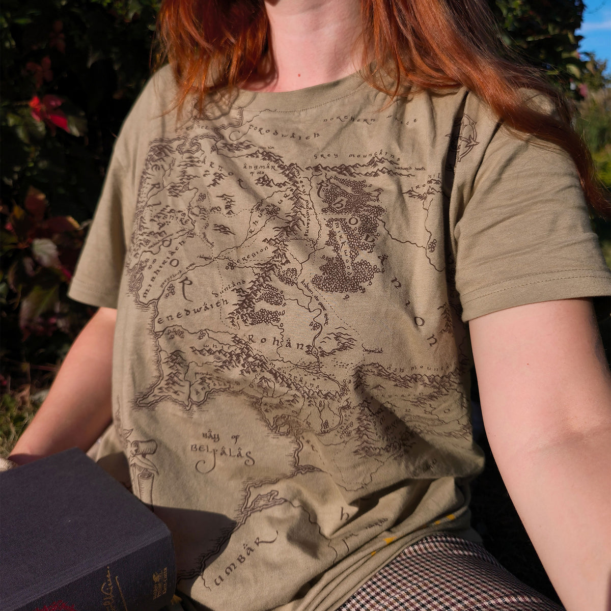 Produktbild Der Herr der Ringe - Mittelerde Karte T-Shirt braun