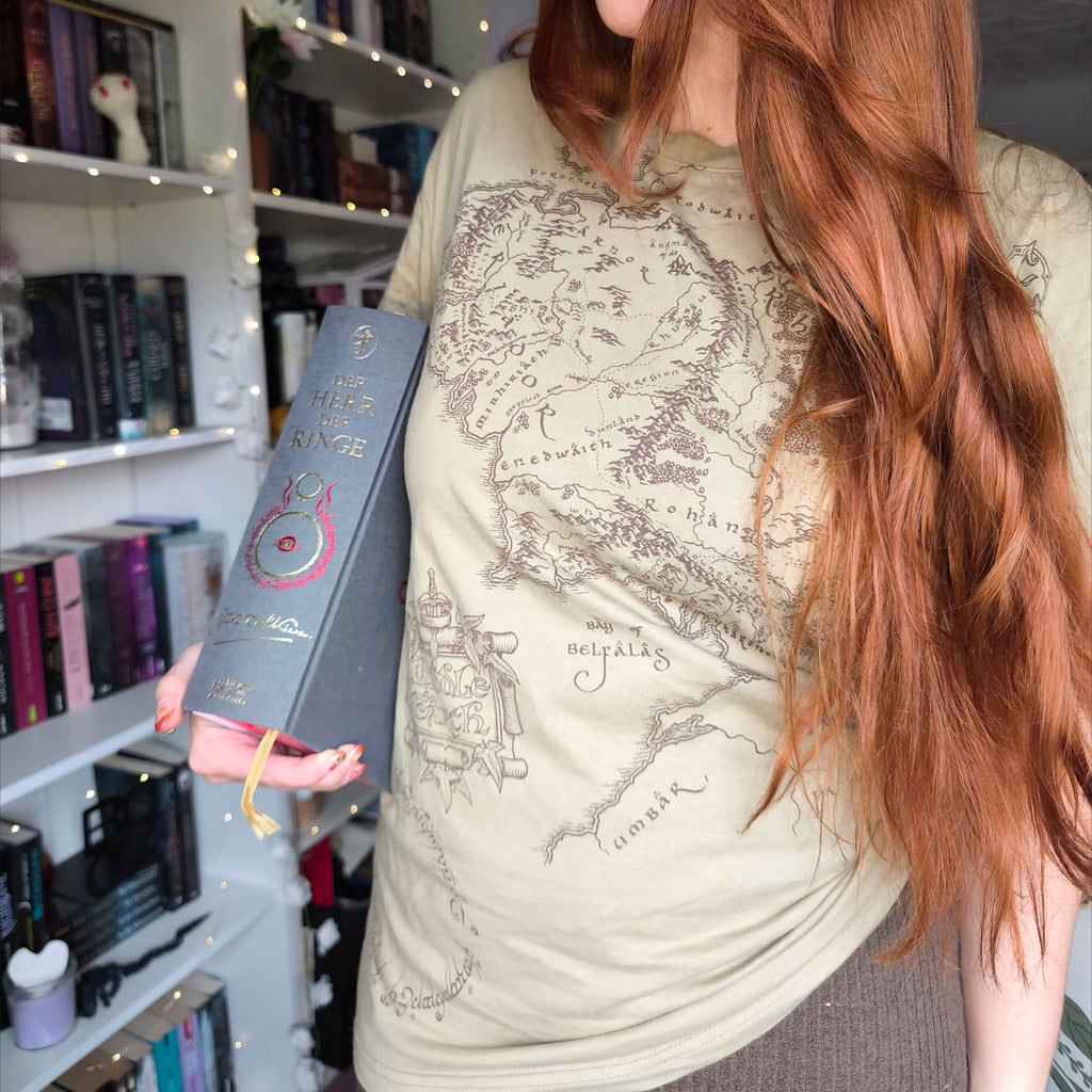 Produktbild Der Herr der Ringe - Mittelerde Karte T-Shirt braun