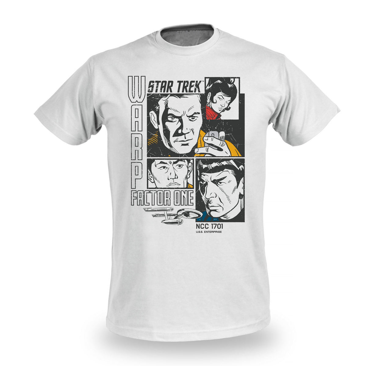 Produktbild Star Trek - Warp 1 Retro T-Shirt weiß