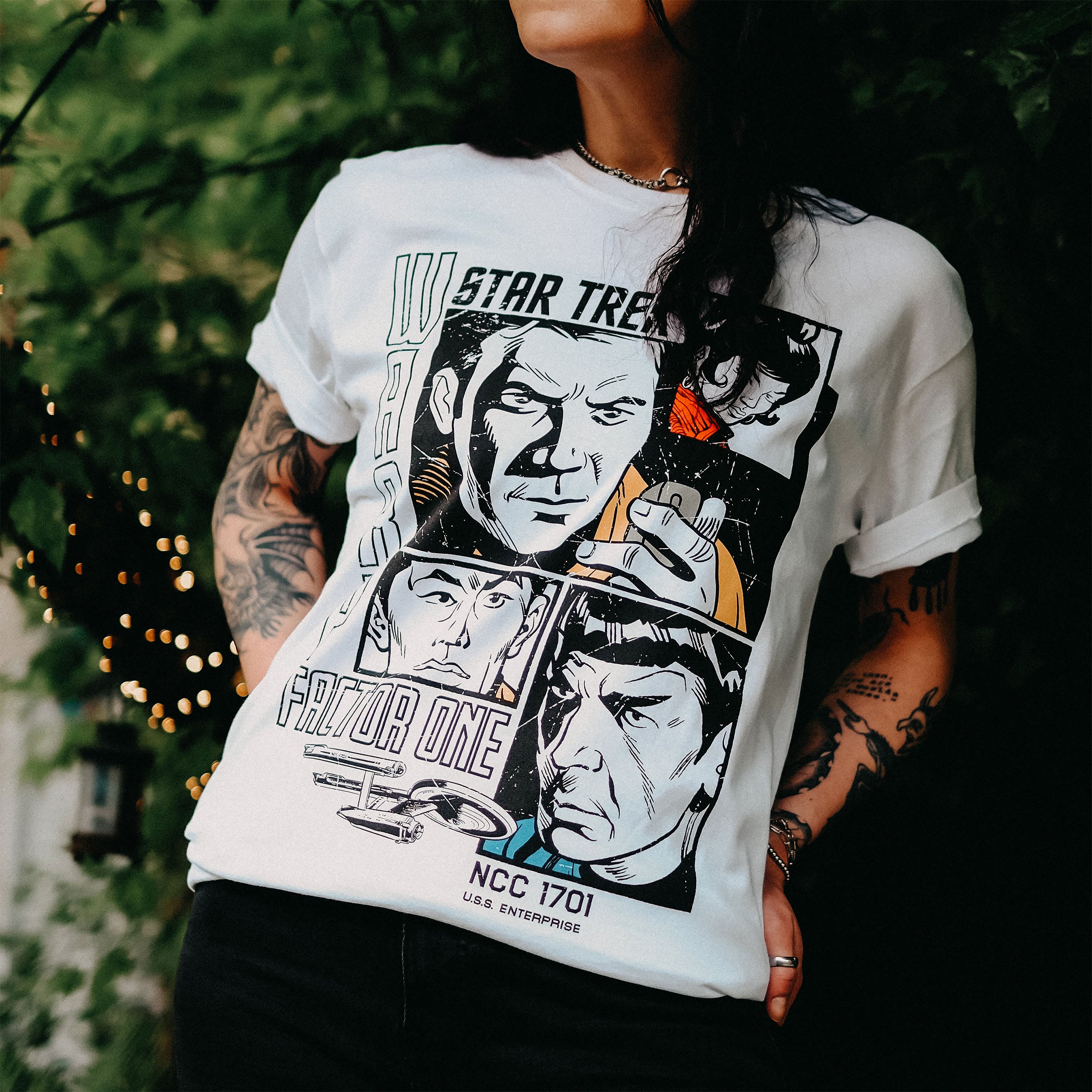 Produktbild Star Trek - Warp 1 Retro T-Shirt weiß
