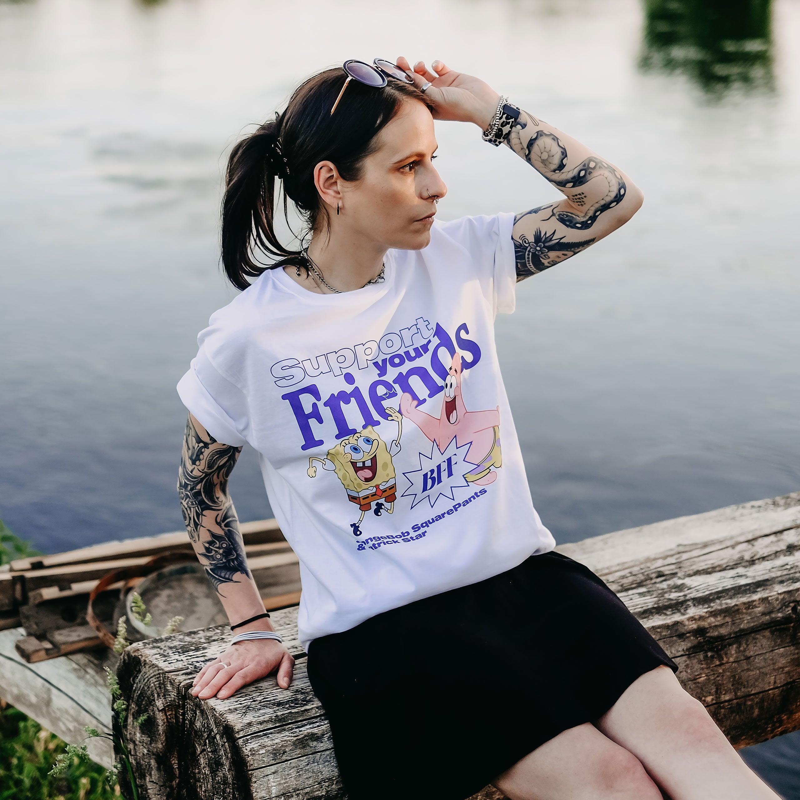 Produktbild SpongeBob und Patrick Support Your Friends T-Shirt