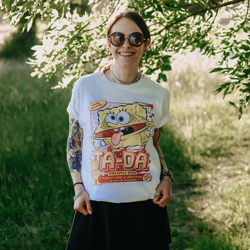 Produktbild SpongeBob - Party Like a Jellyfish T-Shirt weiß