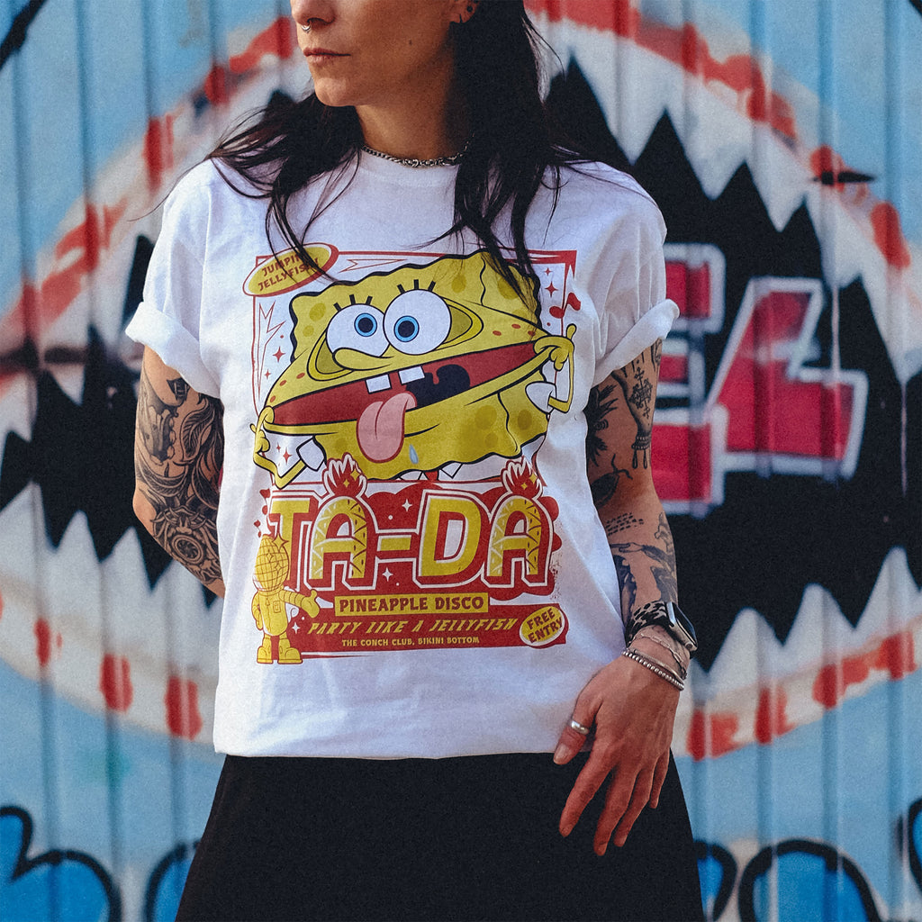 Produktbild SpongeBob - Party Like a Jellyfish T-Shirt weiß