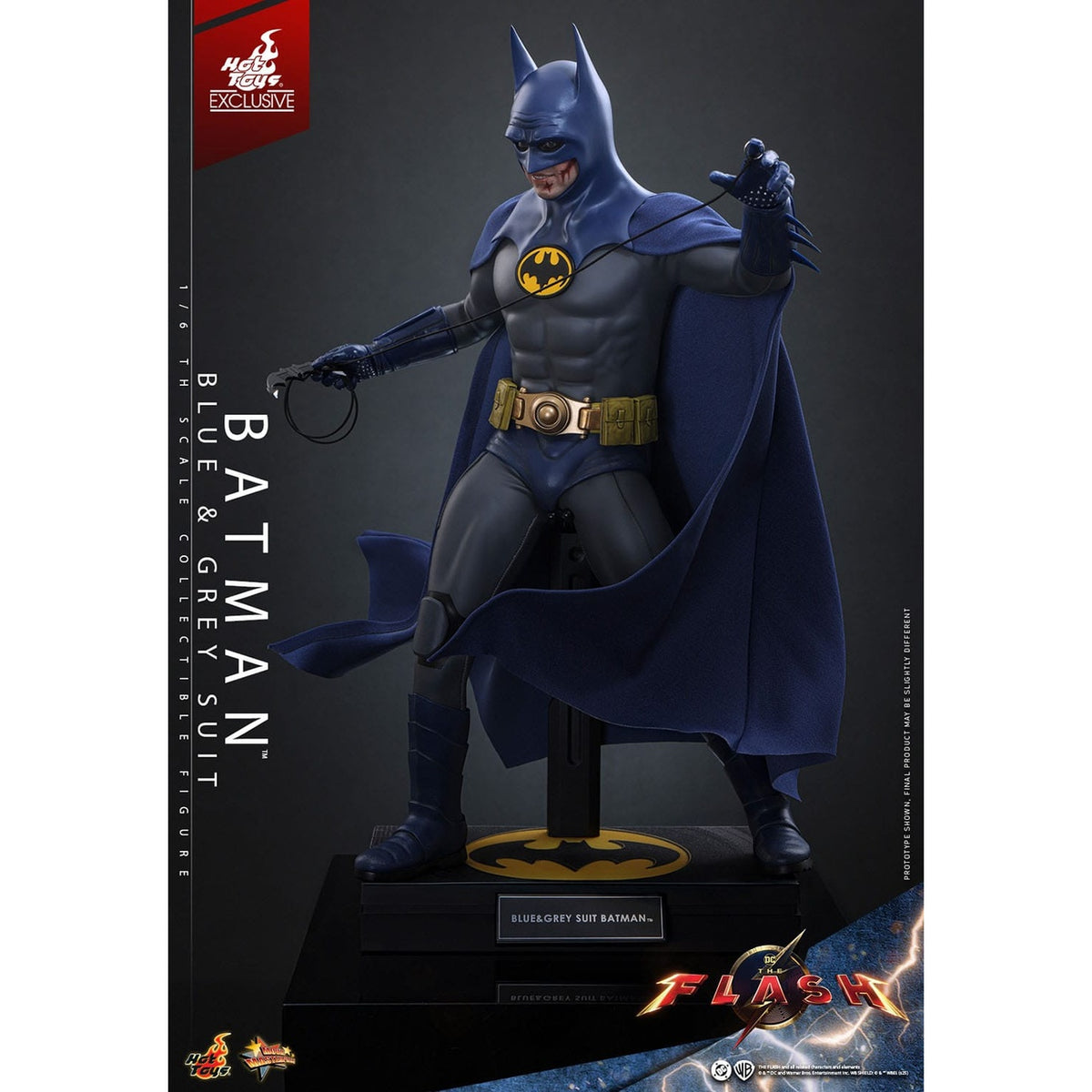 Produktbild The Flash - Batman Masterpiece Actionfigur 1:6 Blue & Grey Suit Limited Edition