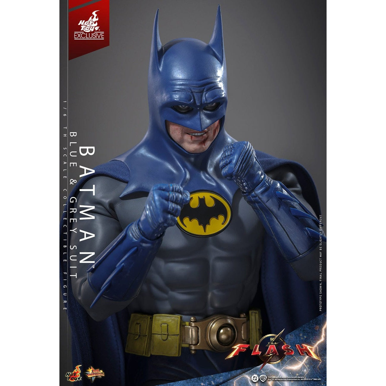 Produktbild The Flash - Batman Masterpiece Actionfigur 1:6 Blue & Grey Suit Limited Edition