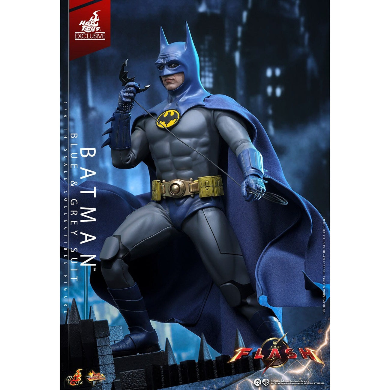 Produktbild The Flash - Batman Masterpiece Actionfigur 1:6 Blue & Grey Suit Limited Edition