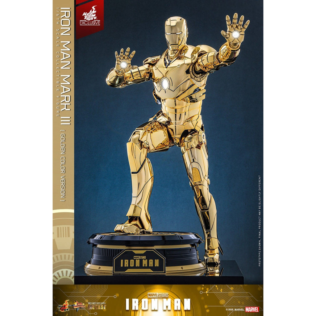 Produktbild Iron Man - Iron Mark III Masterpiece Actionfigur 1:6 Gold Color Version Exklusiv