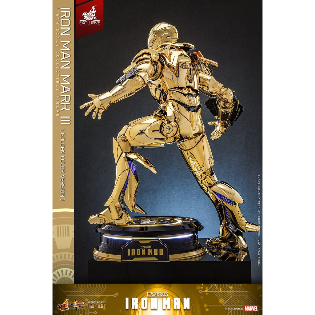 Produktbild Iron Man - Iron Mark III Masterpiece Actionfigur 1:6 Gold Color Version Exklusiv