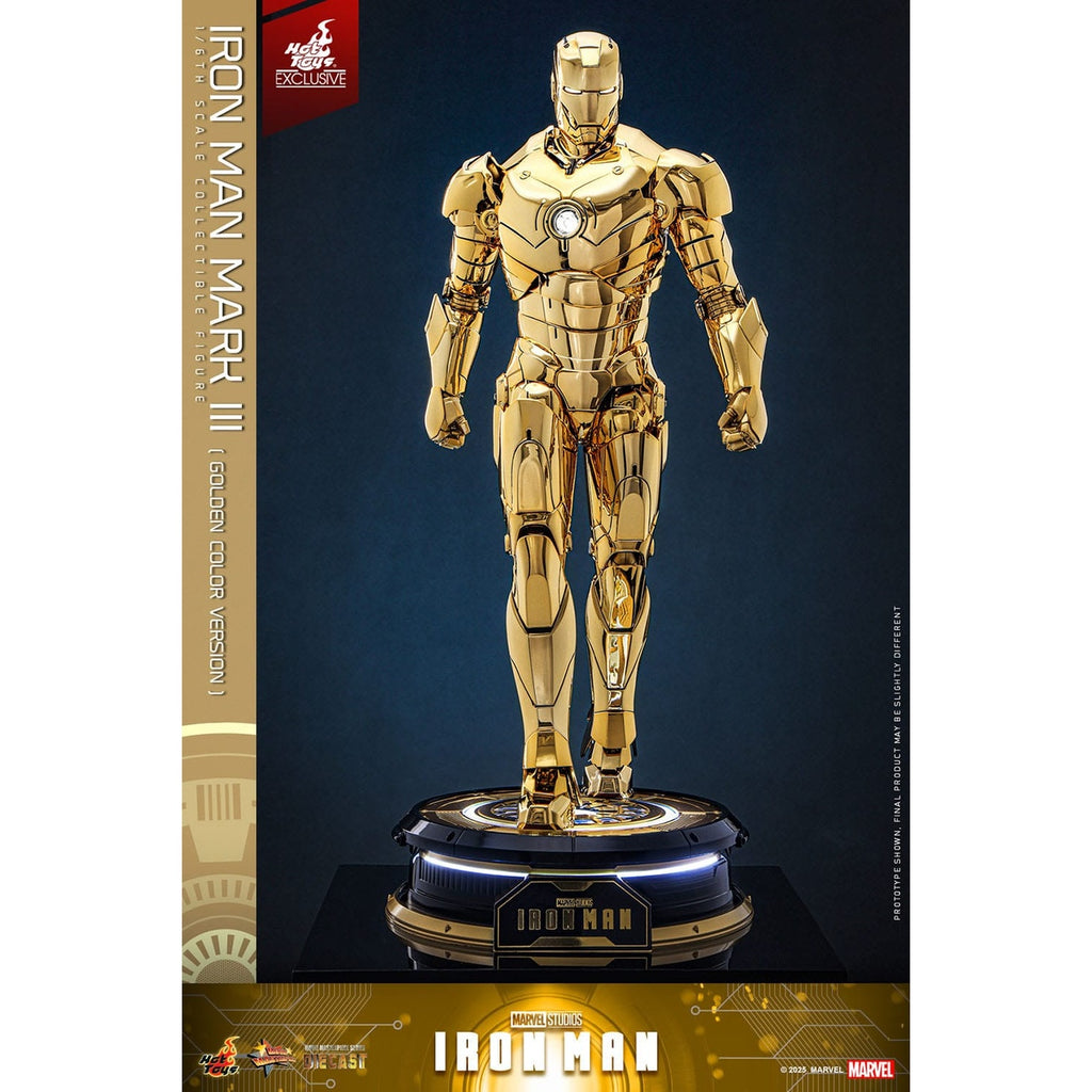 Produktbild Iron Man - Iron Mark III Masterpiece Actionfigur 1:6 Gold Color Version Exklusiv