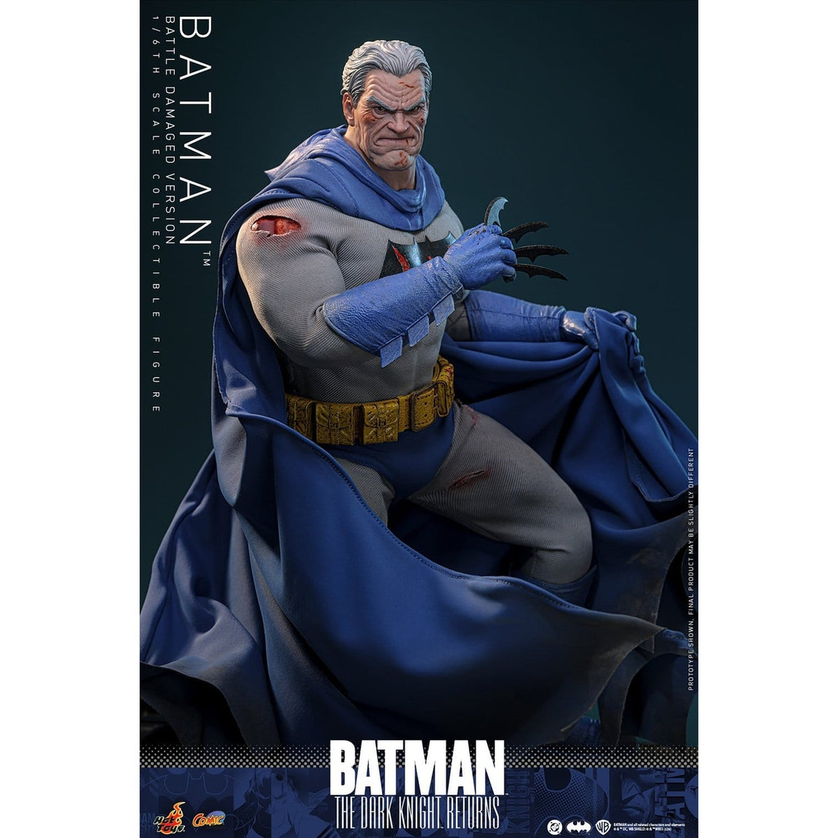 Produktbild Batman: The Dark Knight Returns - Batman Masterpiece Actionfigur 1:6 Battle Damaged Version