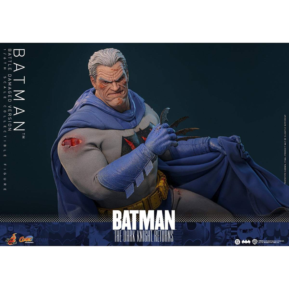 Produktbild Batman: The Dark Knight Returns - Batman Masterpiece Actionfigur 1:6 Battle Damaged Version