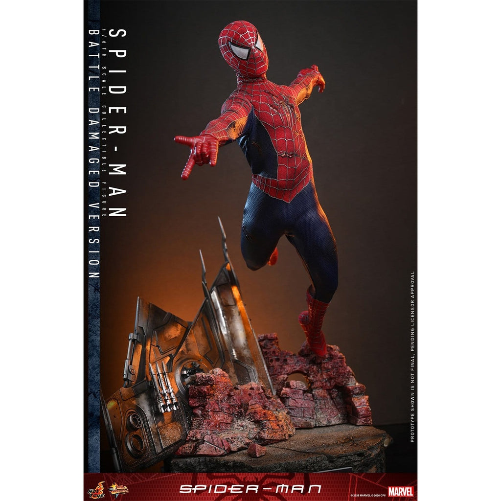 Produktbild Marvel - Spider-Man Masterpiece Actionfigur 1:6 Battle Damaged Version