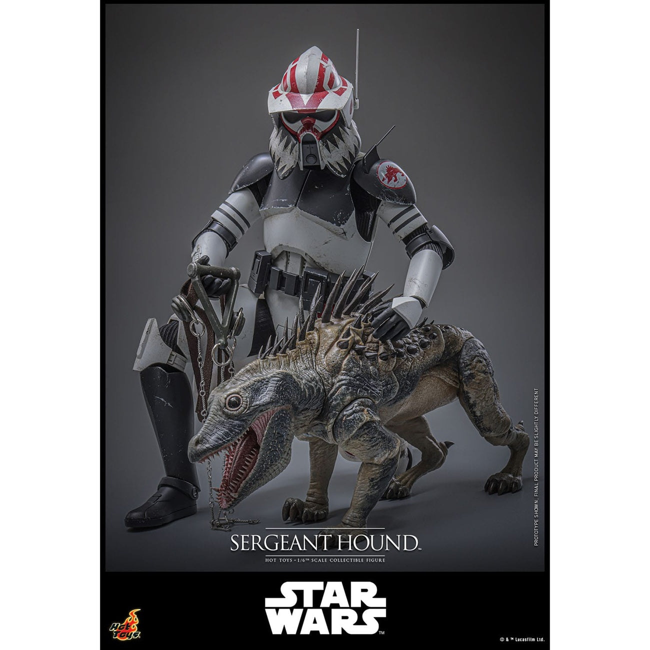 Produktbild Star Wars: The Clone Wars - Sergeant Hound Actionfigur 1:6