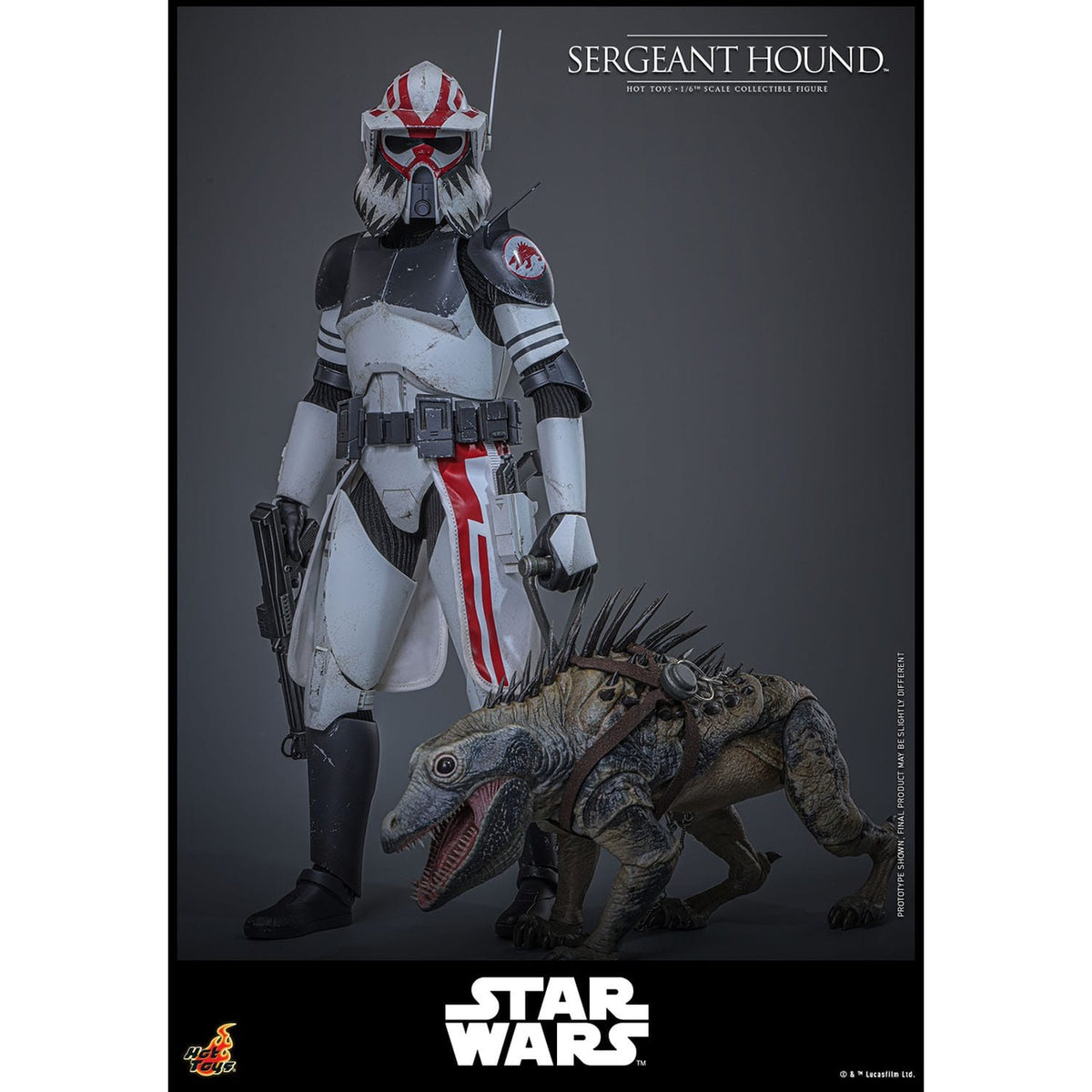Produktbild Star Wars: The Clone Wars - Sergeant Hound Actionfigur 1:6