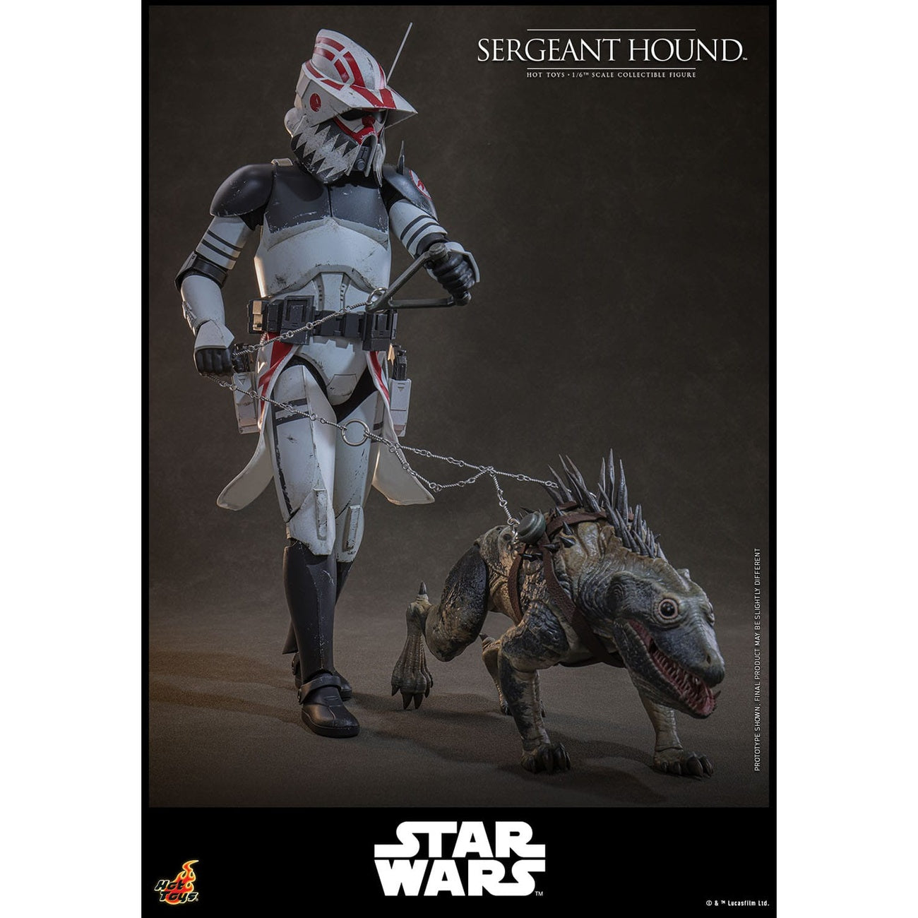 Produktbild Star Wars: The Clone Wars - Sergeant Hound Actionfigur 1:6