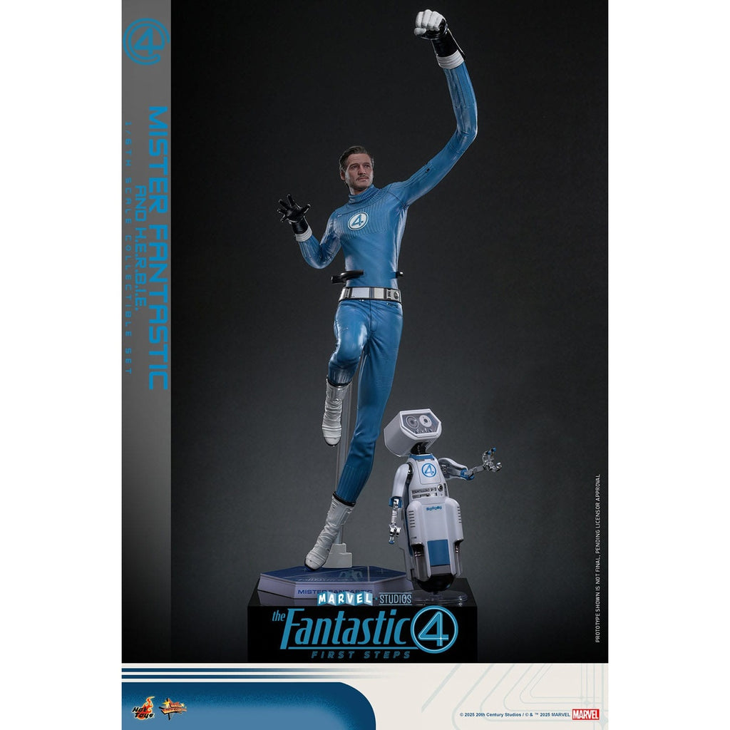 Produktbild The Fantastic Four - Mister Fantastic & H.E.R.B.I.E. Masterpiece Actionfiguren Set 1:6