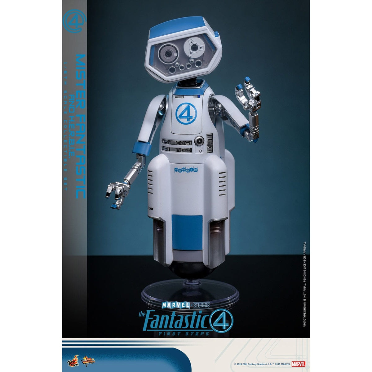Produktbild The Fantastic Four - Mister Fantastic & H.E.R.B.I.E. Masterpiece Actionfiguren Set 1:6
