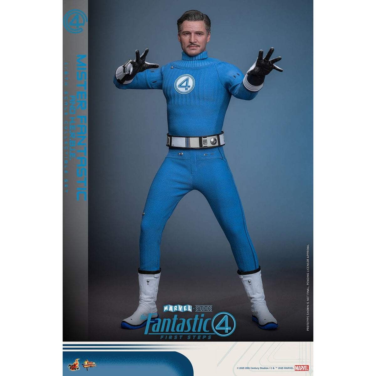 Produktbild The Fantastic Four - Mister Fantastic & H.E.R.B.I.E. Masterpiece Actionfiguren Set 1:6