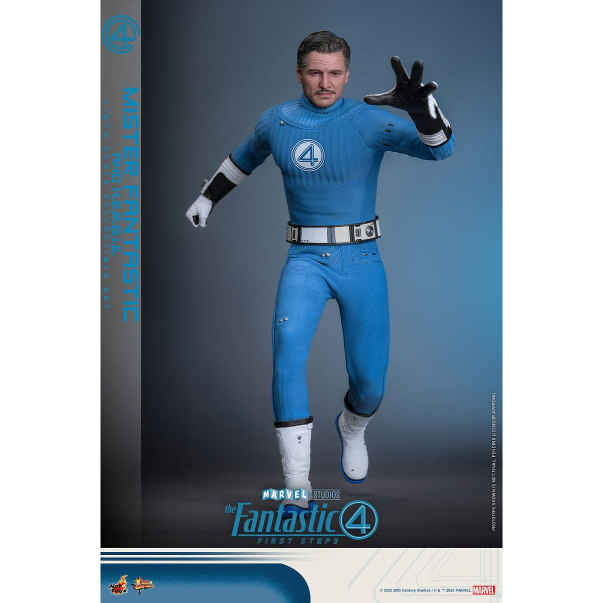 Produktbild The Fantastic Four - Mister Fantastic & H.E.R.B.I.E. Masterpiece Actionfiguren Set 1:6