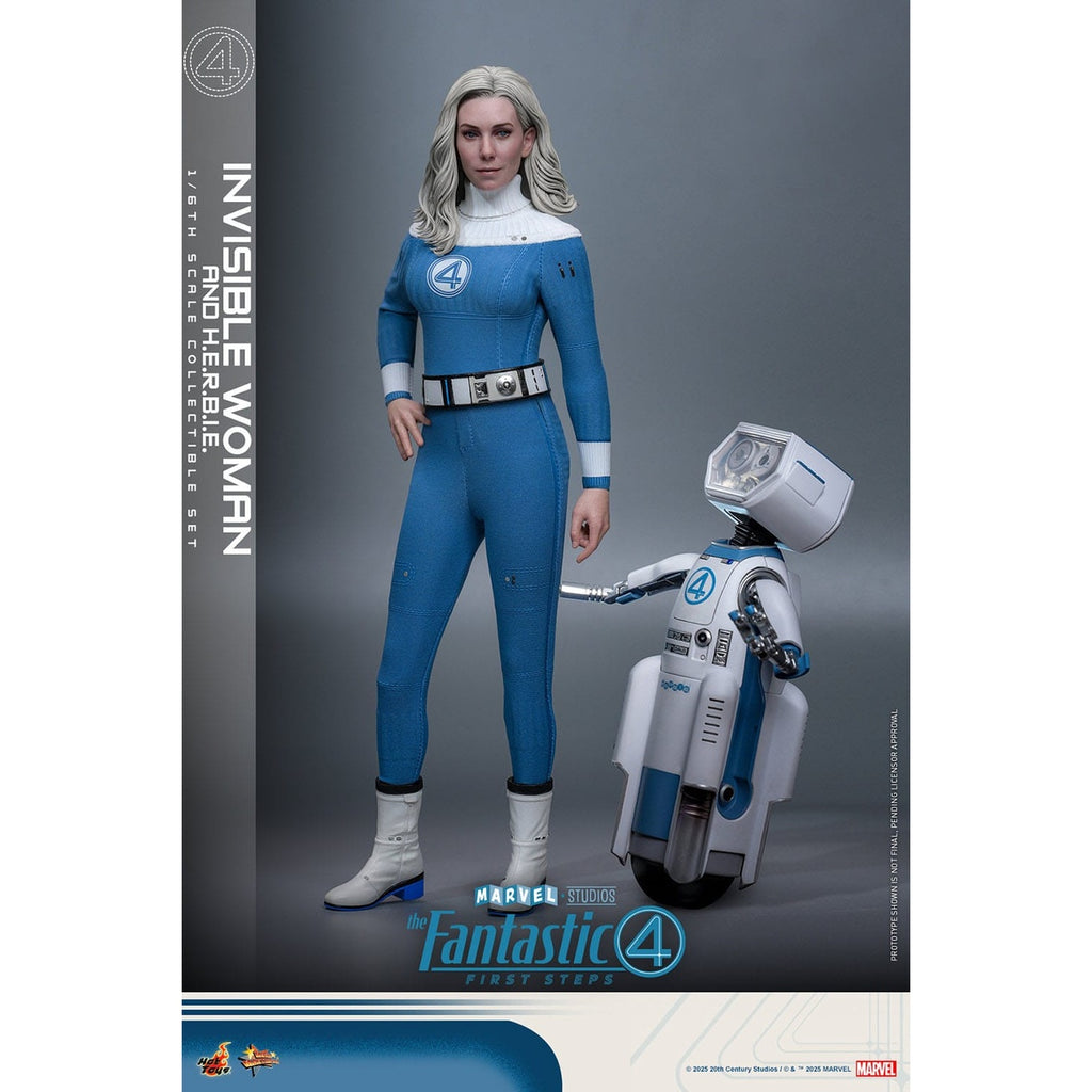 Produktbild The Fantastic Four - Invisible Woman & H.E.R.B.I.E. Masterpiece Actionfiguren Set 1:6