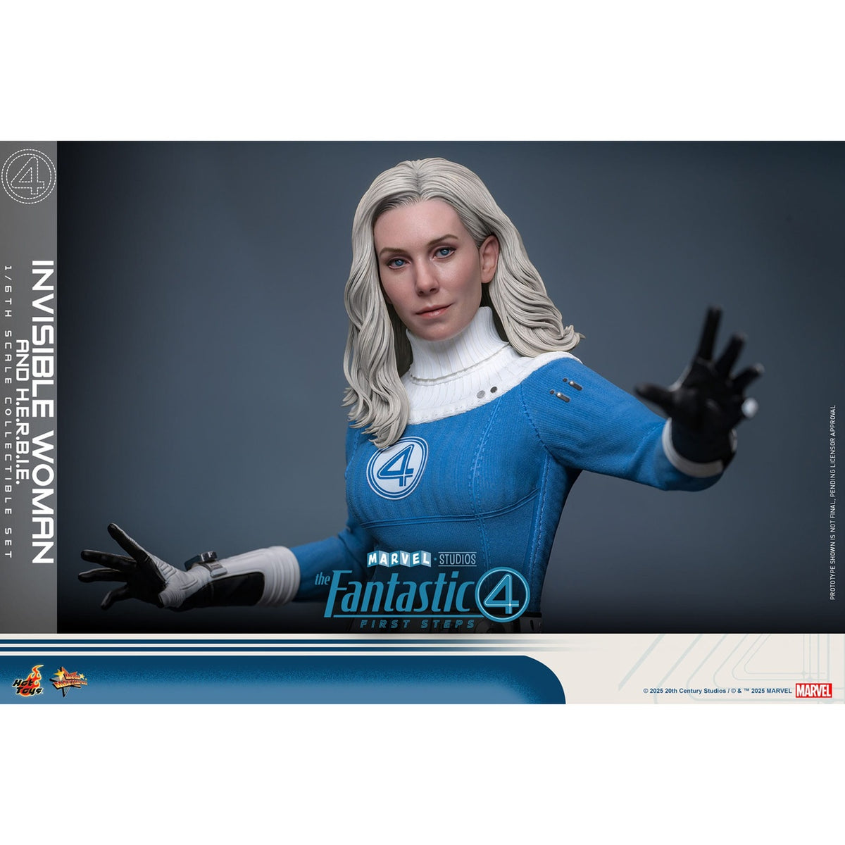 Produktbild The Fantastic Four - Invisible Woman & H.E.R.B.I.E. Masterpiece Actionfiguren Set 1:6