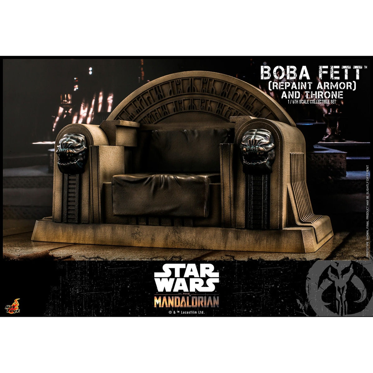Product image Star Wars: The Mandalorian - Boba Fett 1:6 Scale Action Figure Repaint Armor and Throne Special Edition