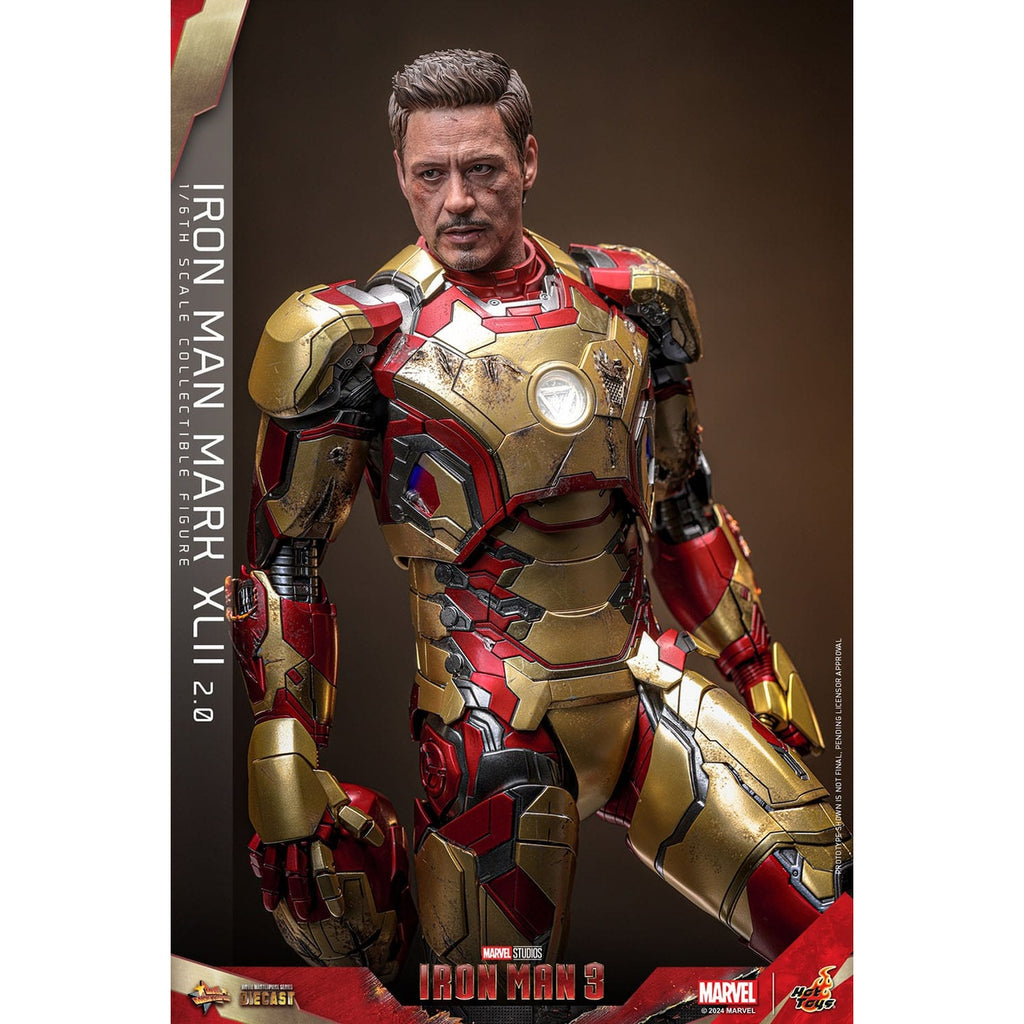 Produktbild Iron Man 3 - Iron Man Mark XLII Masterpiece Diecast Actionfigur 1:6 Deluxe