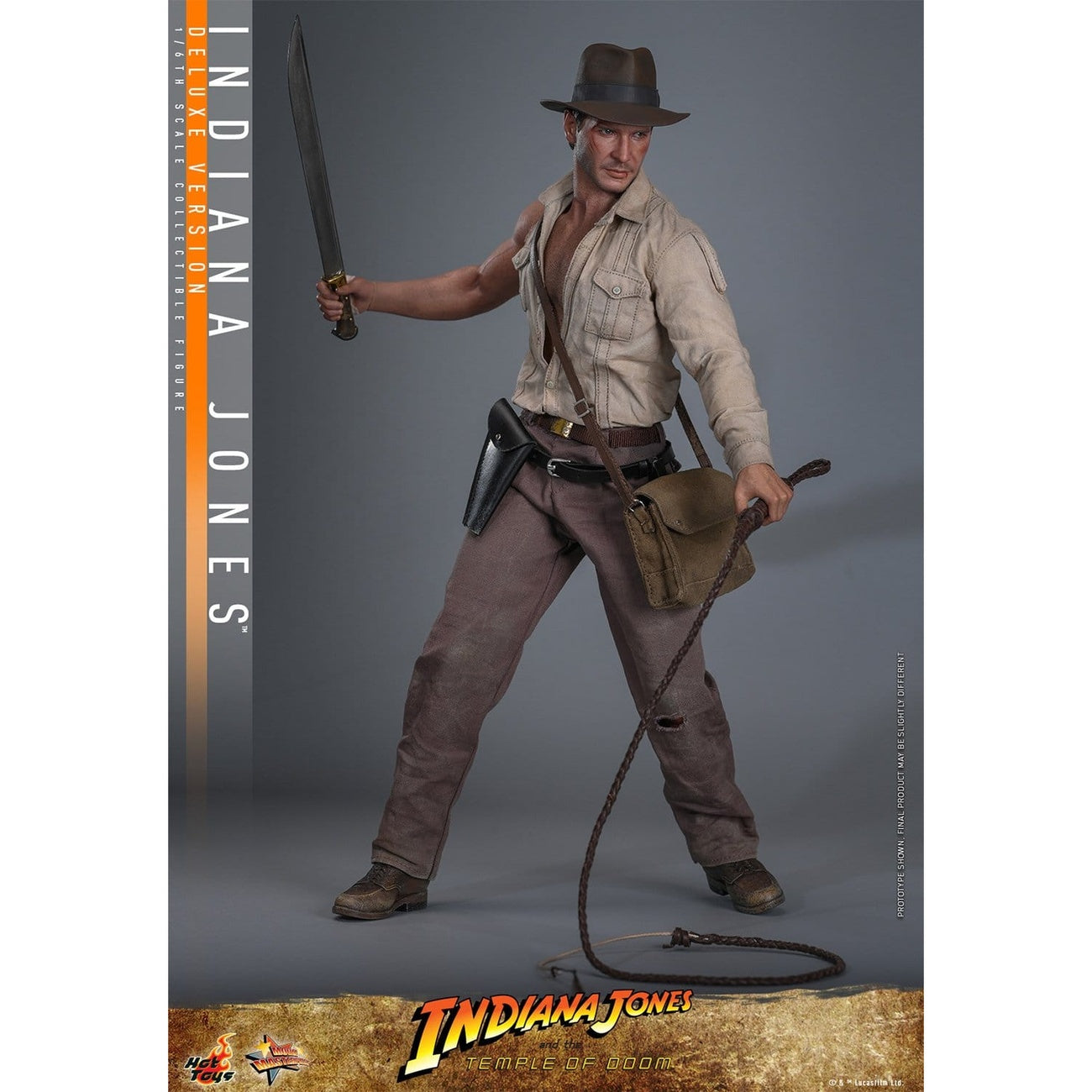 Produktbild Indiana Jones Masterpiece Actionfigur 1:6 Deluxe Version - Indiana Jones