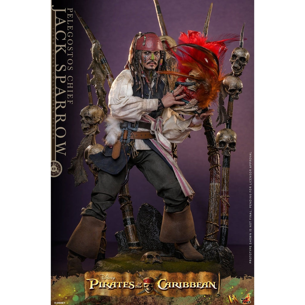 Produktbild Fluch der Karibik - Pelegostos Chief Jack Sparrow Actionfigur 1:6