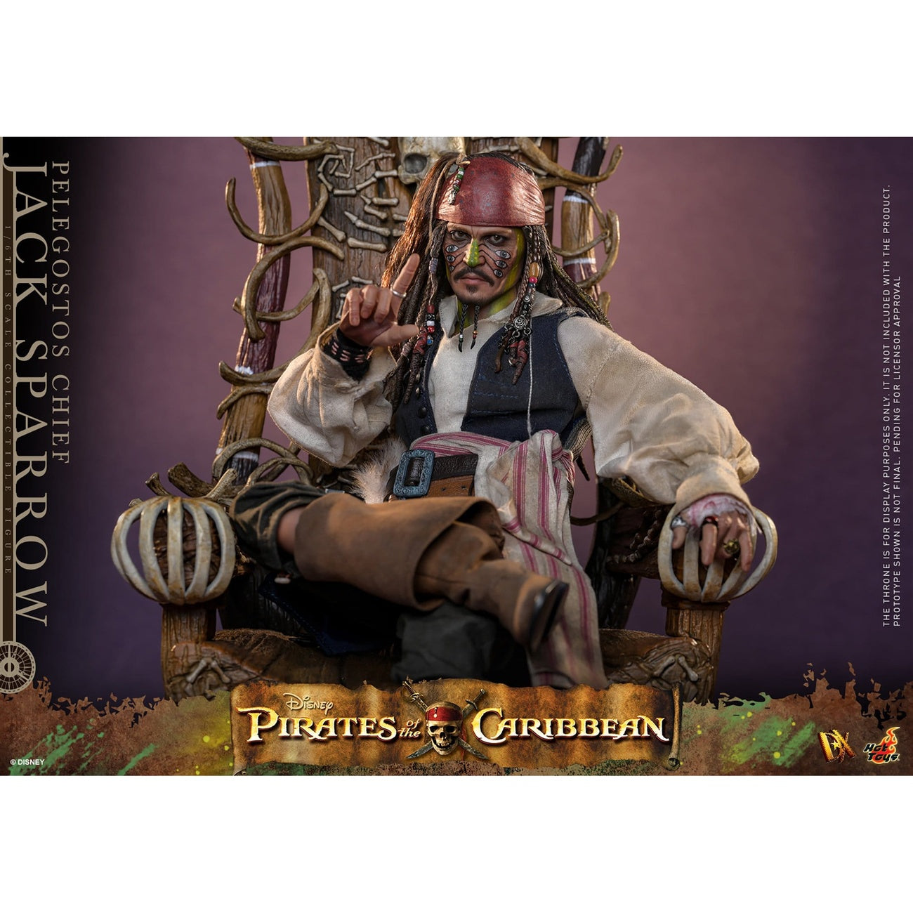 Produktbild Fluch der Karibik - Pelegostos Chief Jack Sparrow Actionfigur 1:6